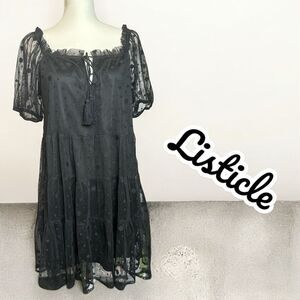 Sheer polka dot Dress by Listicle